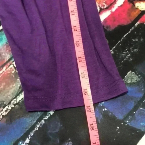 M fasis by California blues plus size 1X purple over multicolored with sequins - Picture 9 of 9